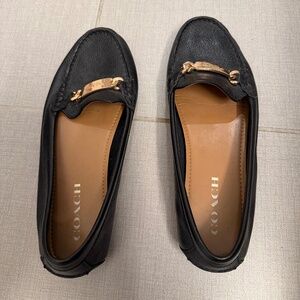 Coach loafers black size 9
